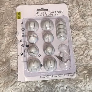 iPhone and laptop Cable clip set